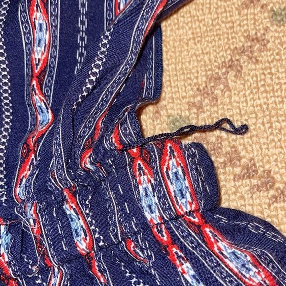Surf Gypsy short w long scarf wrap top M - Picture 5 of 8